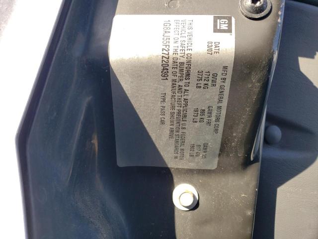 1G8AJ55F27Z204391 - 2007 SATURN ION LEVEL 2 SILVER photo 12