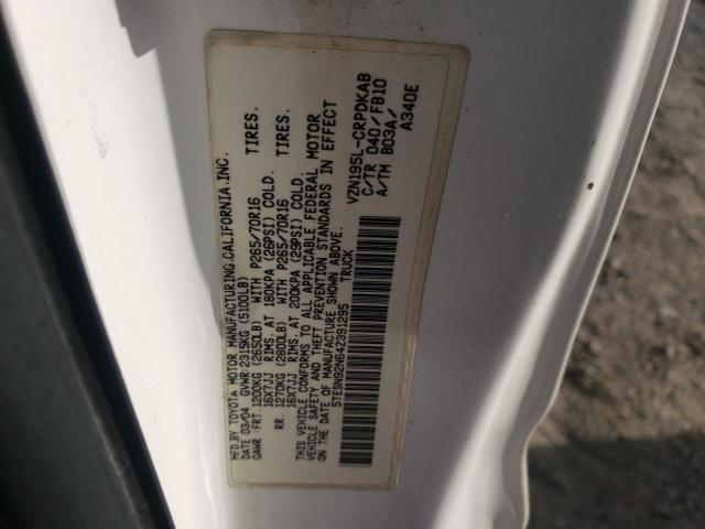 5TESN92N64Z391295 - 2004 TOYOTA TACOMA XTRACAB PRERUNNER 白色 照片 12