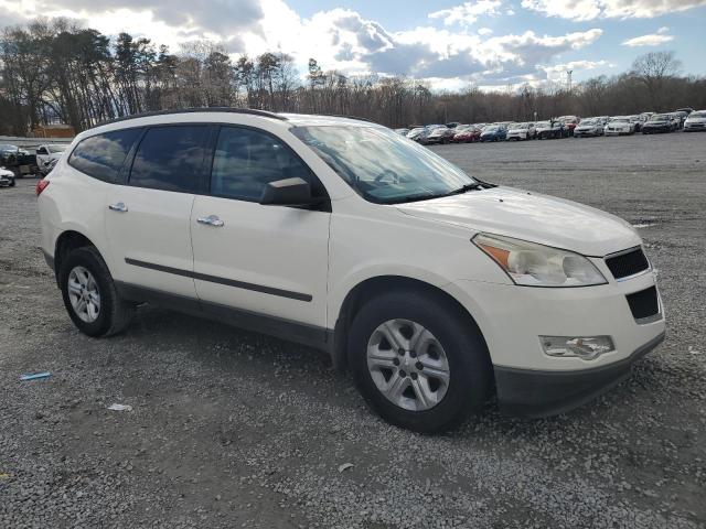 1GNKRFED7CJ318751 - 2012 CHEVROLET TRAVERSE LS WHITE photo 4