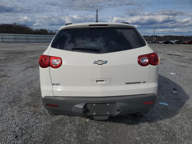 1GNKRFED7CJ318751 - 2012 CHEVROLET TRAVERSE LS WHITE photo 6