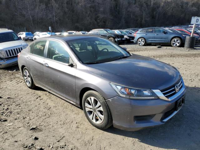 1HGCR2F3XEA038287 - 2014 HONDA ACCORD LX GRAY photo 4