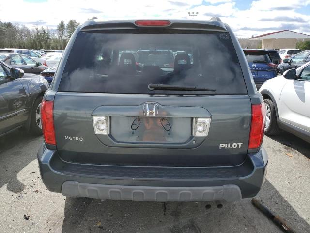 2HKYF18734H601887 - 2004 HONDA PILOT EXL CHARCOAL photo 6