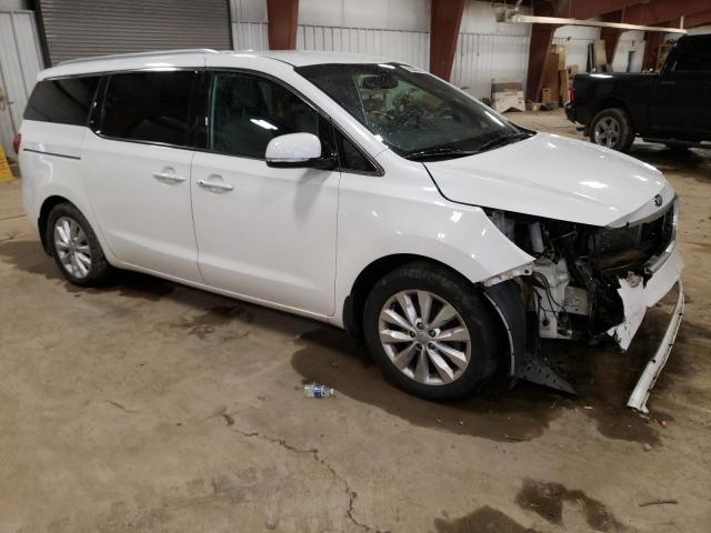 KNDMC5C11F6025151 - 2015 KIA SEDONA EX WHITE photo 4