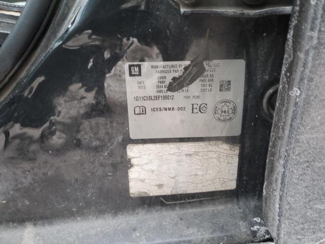 1G11C5SL2EF139012 - 2014 CHEVROLET MALIBU 1LT CHARCOAL photo 12