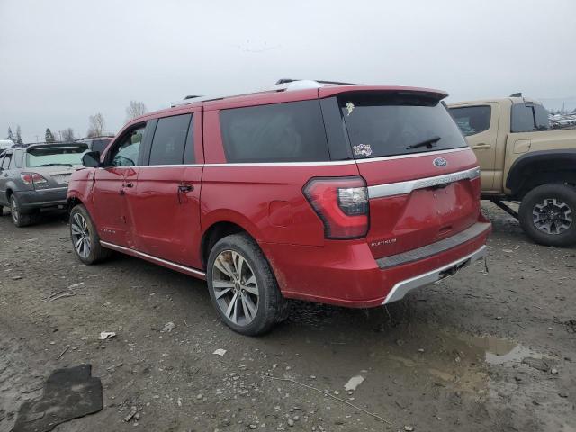 1FMJK1MT0MEA71230 - 2021 FORD EXPEDITION MAX PLATINUM RED photo 2