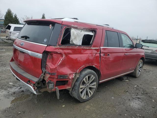 1FMJK1MT0MEA71230 - 2021 FORD EXPEDITION MAX PLATINUM RED photo 3