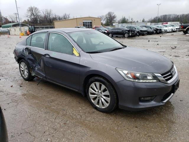 1HGCR3F80EA025713 - 2014 HONDA ACCORD EXL GRAY photo 4