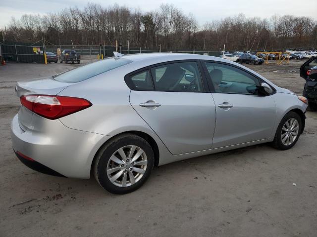 KNAFX4A64E5105924 - 2014 KIA FORTE LX SILVER photo 3