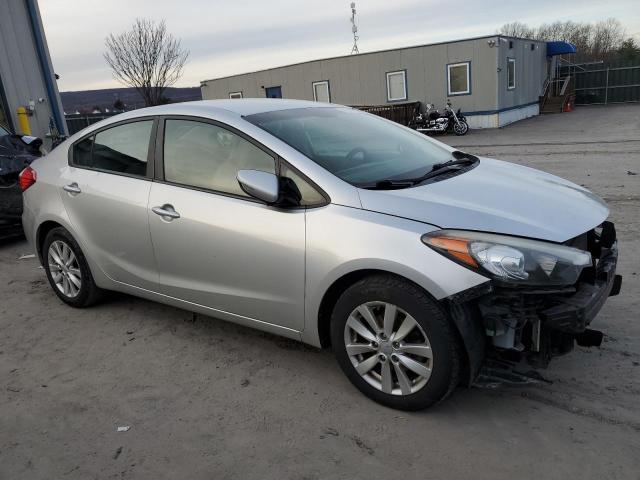 KNAFX4A64E5105924 - 2014 KIA FORTE LX SILVER photo 4