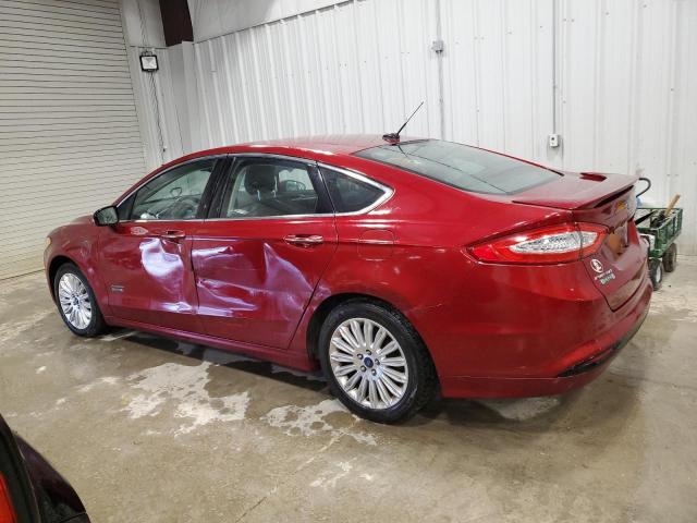 3FA6P0SU8DR383350 - 2013 FORD FUSION TITANIUM PHEV RED photo 2