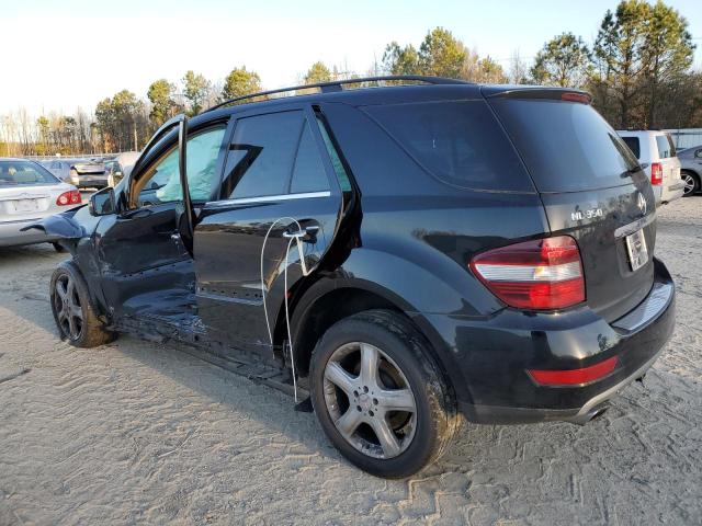 4JGBB2FB6BA715557 - 2011 MERCEDES-BENZ ML 350 BLUETEC BLACK photo 2