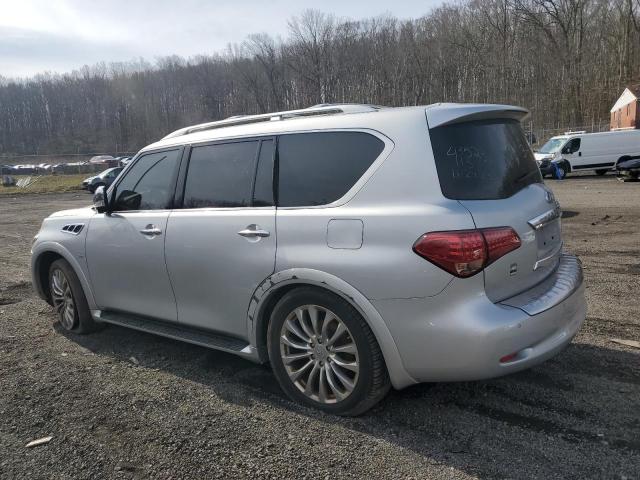 JN8AZ2NE5F9081855 - 2015 INFINITI QX80 SILVER photo 2