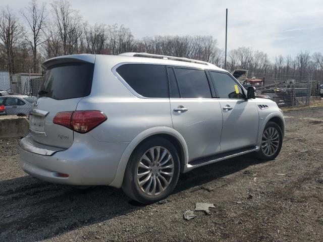 JN8AZ2NE5F9081855 - 2015 INFINITI QX80 SILVER photo 3