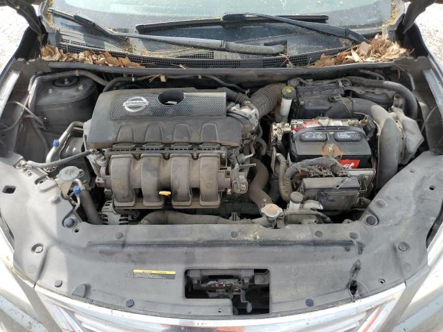 3N1AB7AP7FL654673 - 2015 NISSAN SENTRA S GRAY photo 11