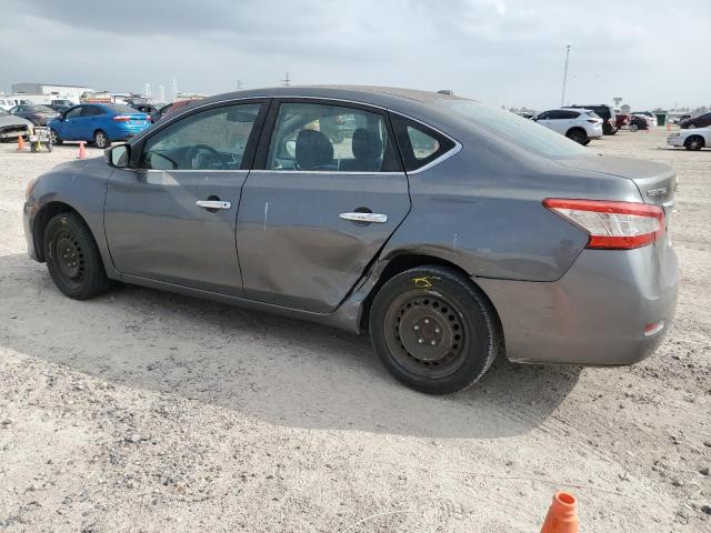 3N1AB7AP7FL654673 - 2015 NISSAN SENTRA S GRAY photo 2