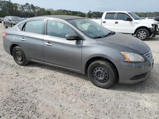 3N1AB7AP7FL654673 - 2015 NISSAN SENTRA S GRAY photo 4