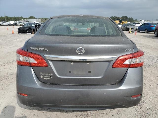 3N1AB7AP7FL654673 - 2015 NISSAN SENTRA S GRAY photo 6