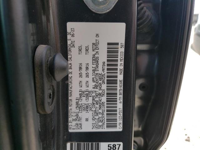 3TMAZ5CN7PM211895 - 2023 TOYOTA TACOMA DOUBLE CAB GRAY photo 12