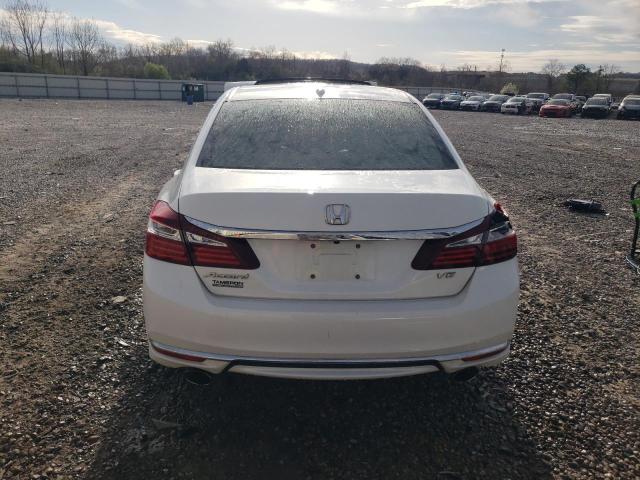 1HGCR3F83GA035705 - 2016 HONDA ACCORD EXL WHITE photo 6