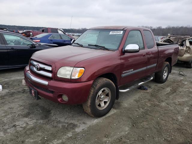 5TBRN34174S440967 - 2004 TOYOTA TUNDRA ACCESS CAB SR5 BURGUNDY photo 1