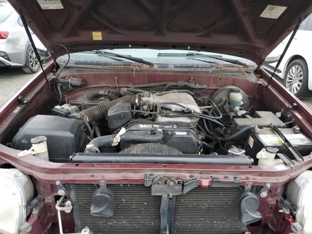 5TBRN34174S440967 - 2004 TOYOTA TUNDRA ACCESS CAB SR5 BURGUNDY photo 11