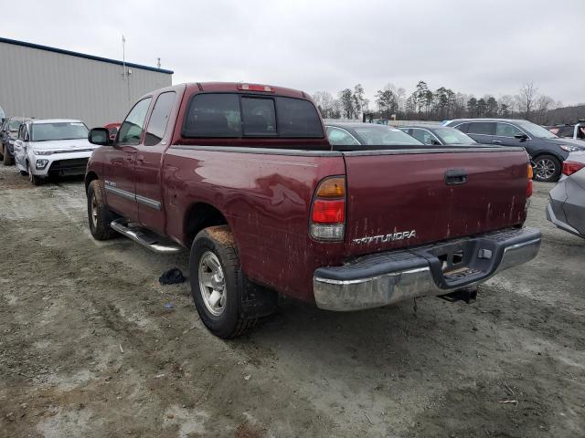 5TBRN34174S440967 - 2004 TOYOTA TUNDRA ACCESS CAB SR5 BURGUNDY photo 2