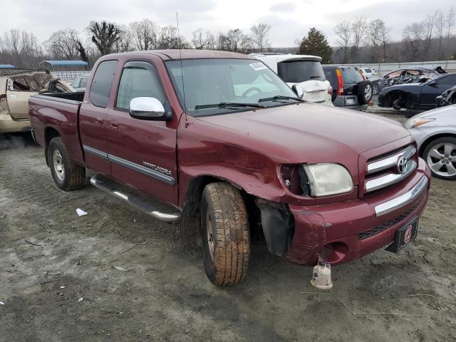 5TBRN34174S440967 - 2004 TOYOTA TUNDRA ACCESS CAB SR5 BURGUNDY photo 4