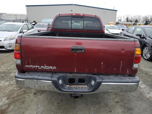 5TBRN34174S440967 - 2004 TOYOTA TUNDRA ACCESS CAB SR5 BURGUNDY photo 6
