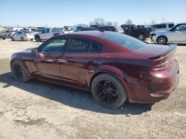 2C3CDXL93LH157319 - 2020 DODGE CHARGER SRT HELLCAT BURGUNDY photo 2