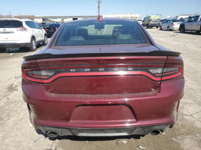 2C3CDXL93LH157319 - 2020 DODGE CHARGER SRT HELLCAT BURGUNDY photo 6