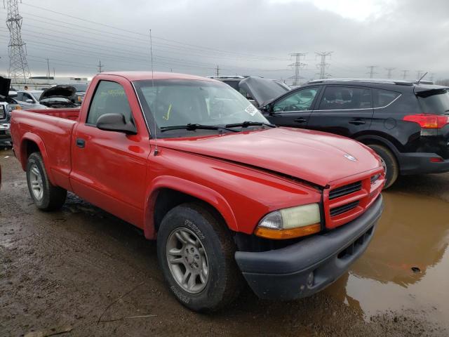 1D7FL16X83S137424 - 2003 DODGE DAKOTA SXT RED photo 4