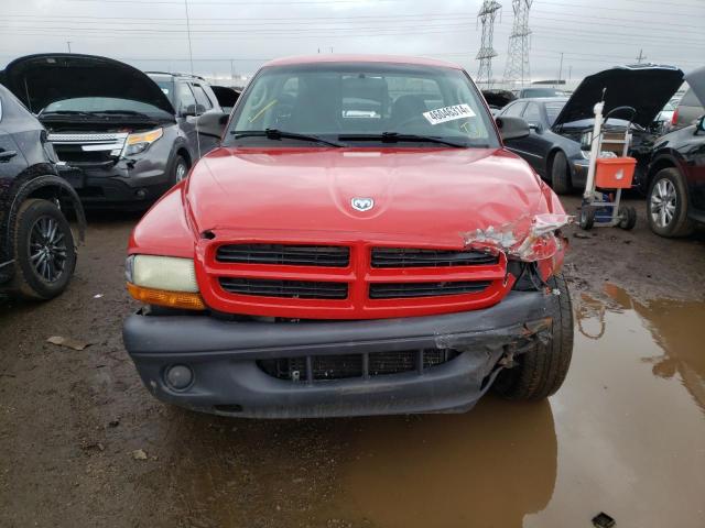 1D7FL16X83S137424 - 2003 DODGE DAKOTA SXT RED photo 5