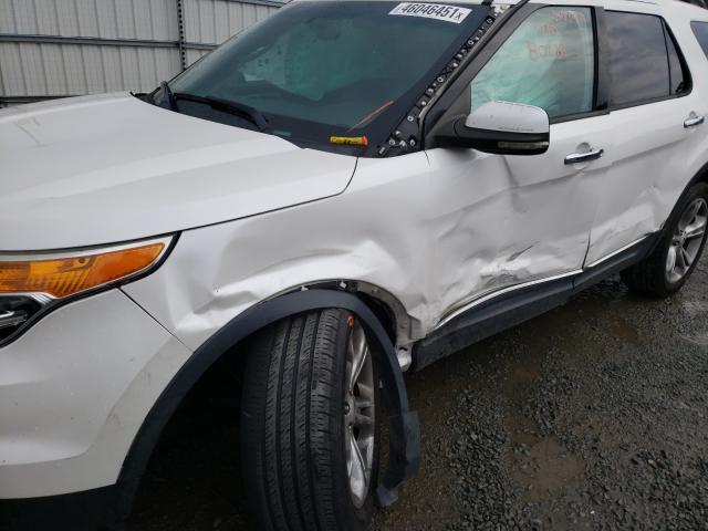 1FMHK7F87CGA68774 - 2012 FORD EXPLORER LIMITED WHITE photo 9