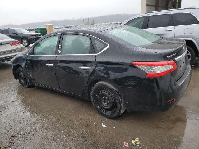 3N1AB7AP0FY318866 - 2015 NISSAN SENTRA S BLACK photo 2