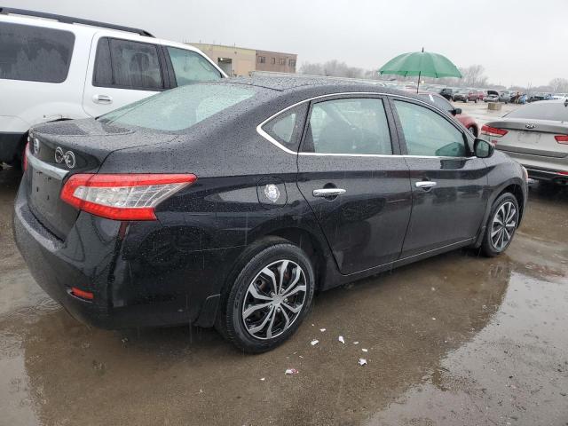 3N1AB7AP0FY318866 - 2015 NISSAN SENTRA S BLACK photo 3