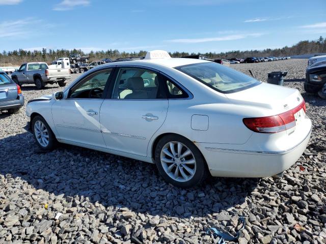 KMHFC46F77A155522 - 2007 HYUNDAI AZERA SE WHITE photo 2