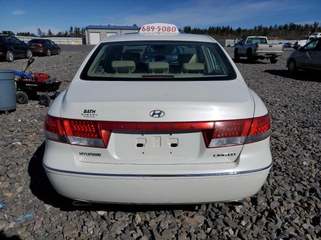 KMHFC46F77A155522 - 2007 HYUNDAI AZERA SE WHITE photo 6