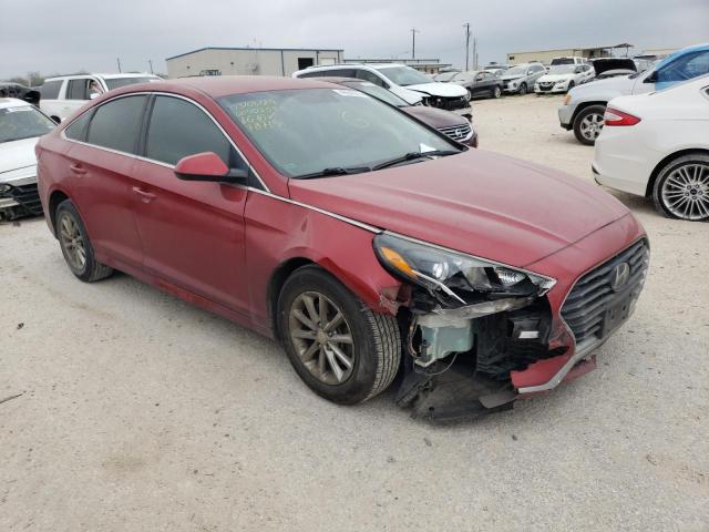 5NPE24AF9KH787191 - 2019 HYUNDAI SONATA SE RED photo 4