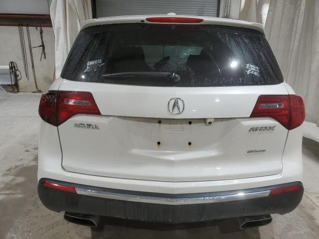 2HNYD2H42BH505900 - 2011 ACURA MDX TECHNOLOGY WHITE photo 6