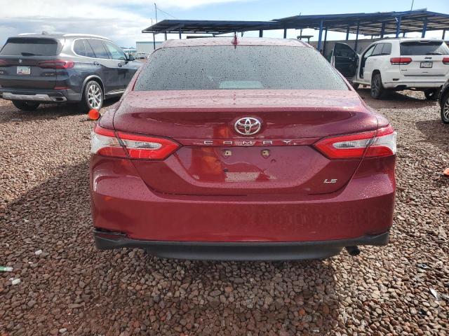 4T1B11HK9KU708269 - 2019 TOYOTA CAMRY L RED photo 6