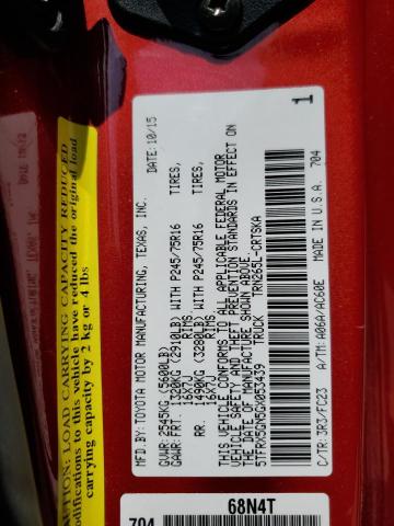5TFRX5GN5GX053439 - 2016 TOYOTA TACOMA ACCESS CAB 红色 照片 12
