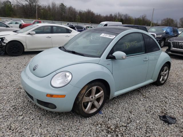 3VWRW3AG3AM026414 - 2010 VOLKSWAGEN NEW BEETLE BLUE photo 2