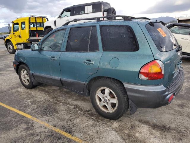 KM8SC83D01U061285 - 2001 HYUNDAI SANTA FE GLS GREEN photo 2