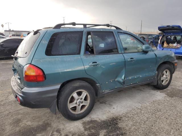 KM8SC83D01U061285 - 2001 HYUNDAI SANTA FE GLS GREEN photo 3