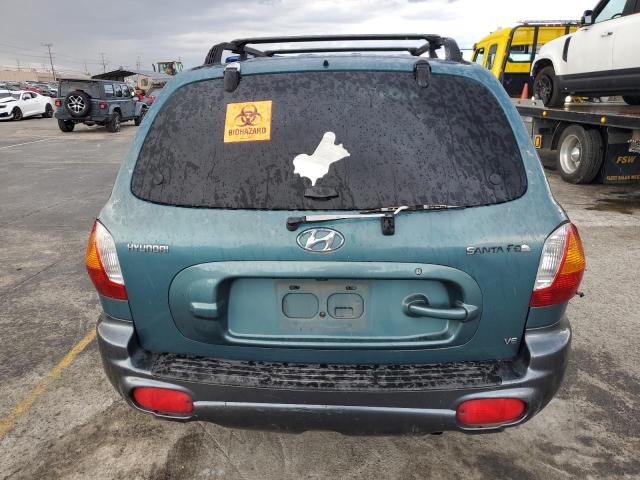 KM8SC83D01U061285 - 2001 HYUNDAI SANTA FE GLS GREEN photo 6