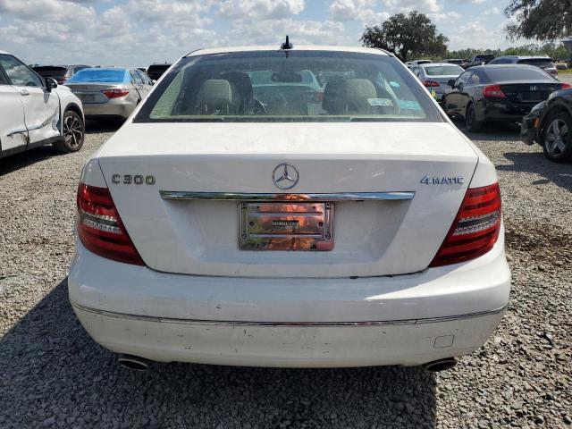 WDDGF8AB6DA874046 - 2013 MERCEDES-BENZ C 300 4MATIC WHITE photo 6