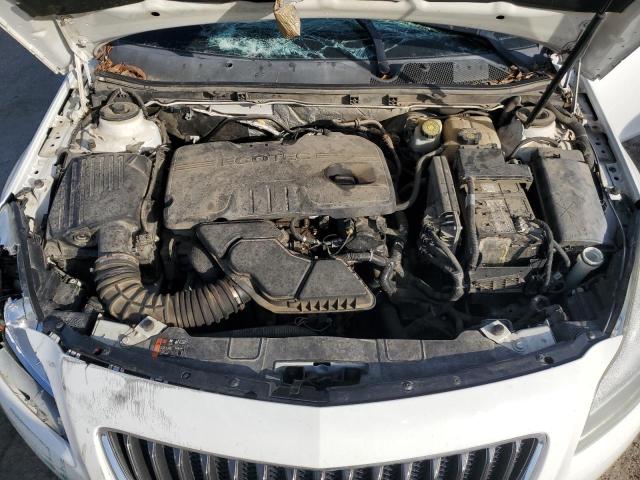 2G4GS5EK1C9127989 - 2012 BUICK REGAL PREMIUM WHITE photo 11