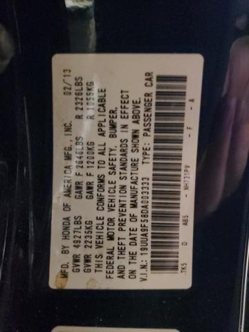 19UUA9F58DA003333 - 2013 ACURA TL TECH BLACK photo 12