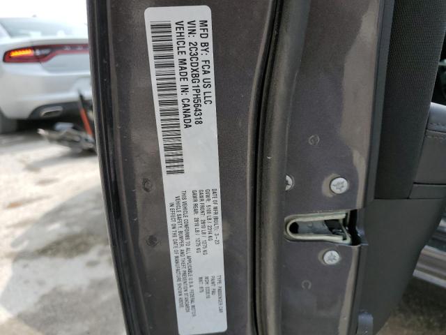 2C3CDXBG1PH564318 - 2023 DODGE CHARGER SXT GRAY photo 12