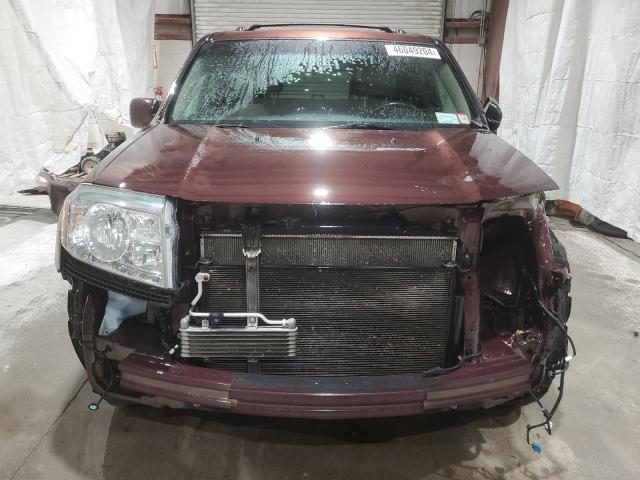 5FNYF4H65BB002039 - 2011 HONDA PILOT EXL BURGUNDY photo 5